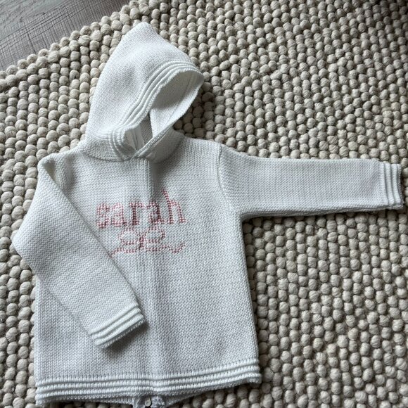 Embroidered "Sarah" Hoodie Size 24 Months - Picture 1 of 2